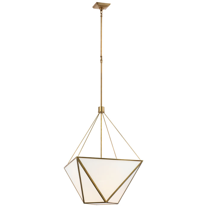 Lorino LED Lantern in Hand-Rubbed Antique Brass