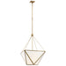 Lorino LED Lantern in Hand-Rubbed Antique Brass