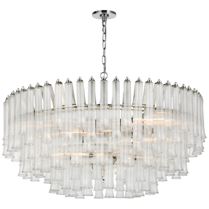 Lorelei LED Chandelier in Polished Nickel