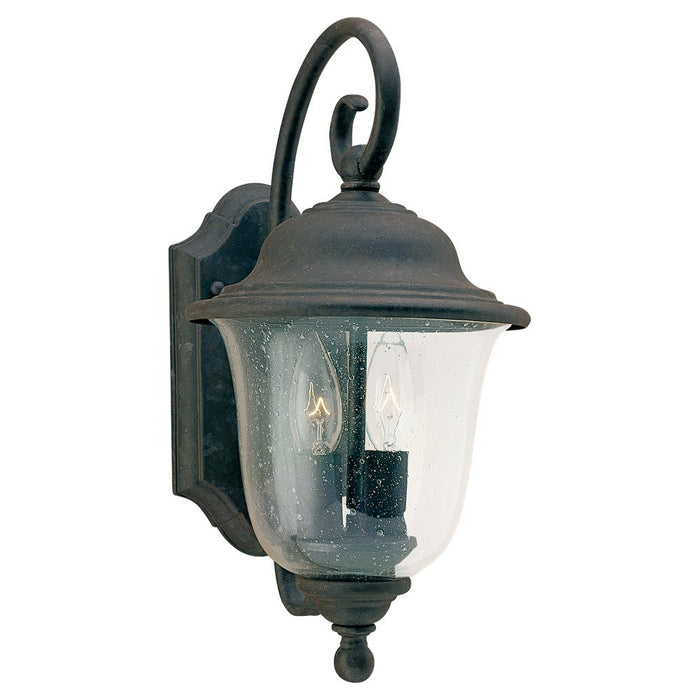 Trafalgar Two Light Outdoor Wall Lantern in Oxidized Bronze