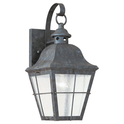 Chatham One Light Outdoor Wall Lantern in Oxidized Bronze