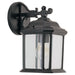 Kent One Light Outdoor Wall Lantern in Black