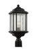 Kent One Light Outdoor Post Lantern in Oxford Bronze