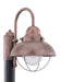 Sebring One Light Outdoor Post Lantern in Weathered Copper