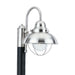 Sebring One Light Outdoor Post Lantern in Brushed Stainless