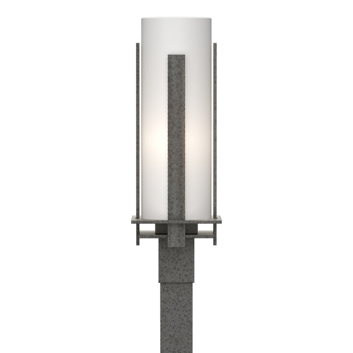 Forged Vertical Bars Outdoor Post Light in Coastal Natural Iron - 347288-SKT-20-GG0040 by Hubbardton Forge