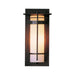 Banded with Top Plate Small Outdoor Sconce in Coastal Natural Iron - 305992-SKT-20-GG0066 by Hubbardton Forge