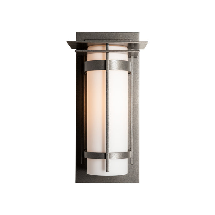 Banded with Top Plate Outdoor Sconce in Coastal Natural Iron - 305993-SKT-20-GG0034 by Hubbardton Forge