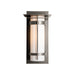 Banded with Top Plate Outdoor Sconce in Coastal Natural Iron - 305993-SKT-20-GG0034 by Hubbardton Forge