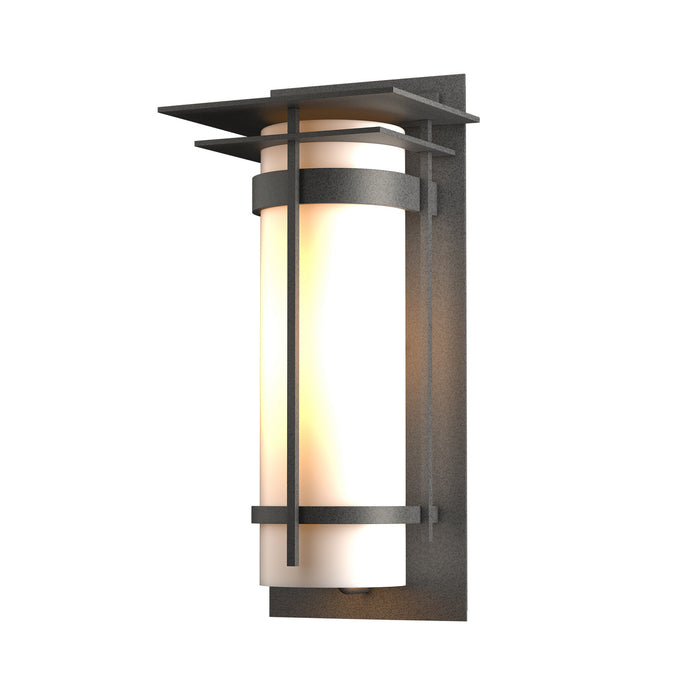 Banded with Top Plate Large Outdoor Sconce in Coastal Natural Iron - 305994-SKT-20-GG0037 by Hubbardton Forge