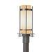 Banded Outdoor Post Light in Coastal Natural Iron - 345895-SKT-20-GG0040 by Hubbardton Forge