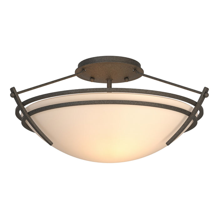 Presidio Tryne Small Semi-Flush in Natural Iron - 124412-SKT-20-GG0047 by Hubbardton Forge