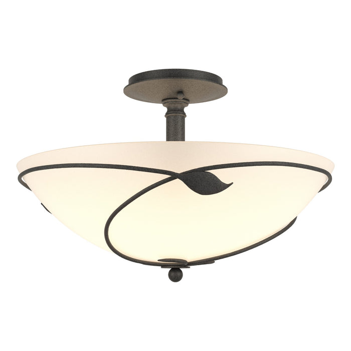 Forged Leaves Large Semi-Flush in Natural Iron - 126732-SKT-20-GG0052 by Hubbardton Forge