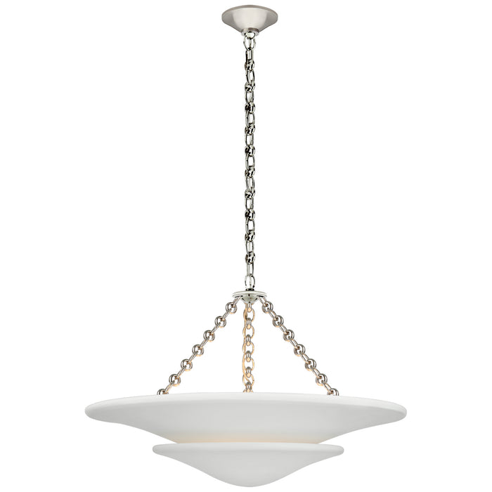 Mollino LED Chandelier in Polished Nickel