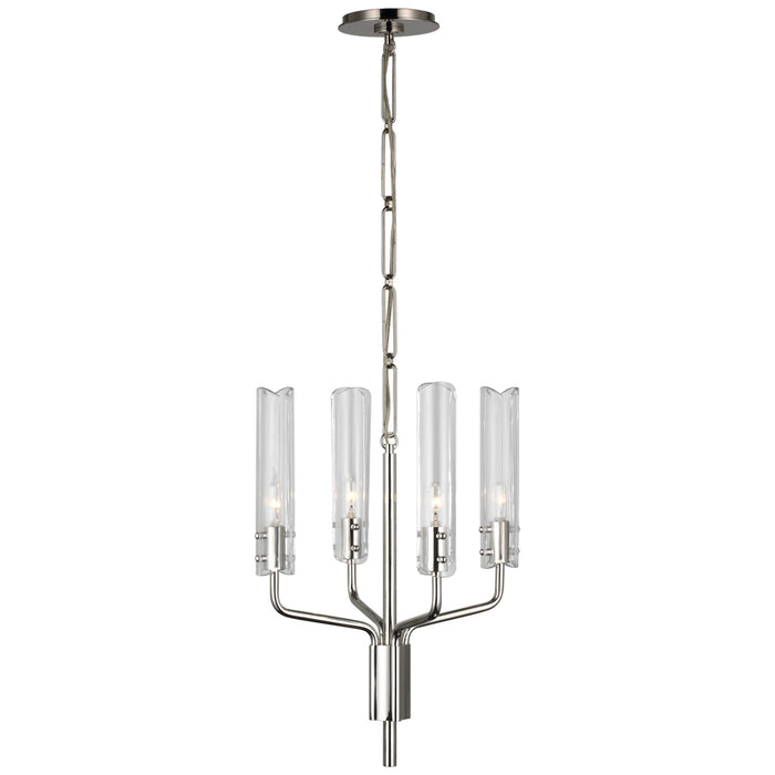 Casoria LED Chandelier in Polished Nickel