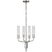 Casoria LED Chandelier in Polished Nickel