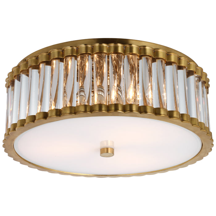 Kean LED Flush Mount in Hand-Rubbed Antique Brass