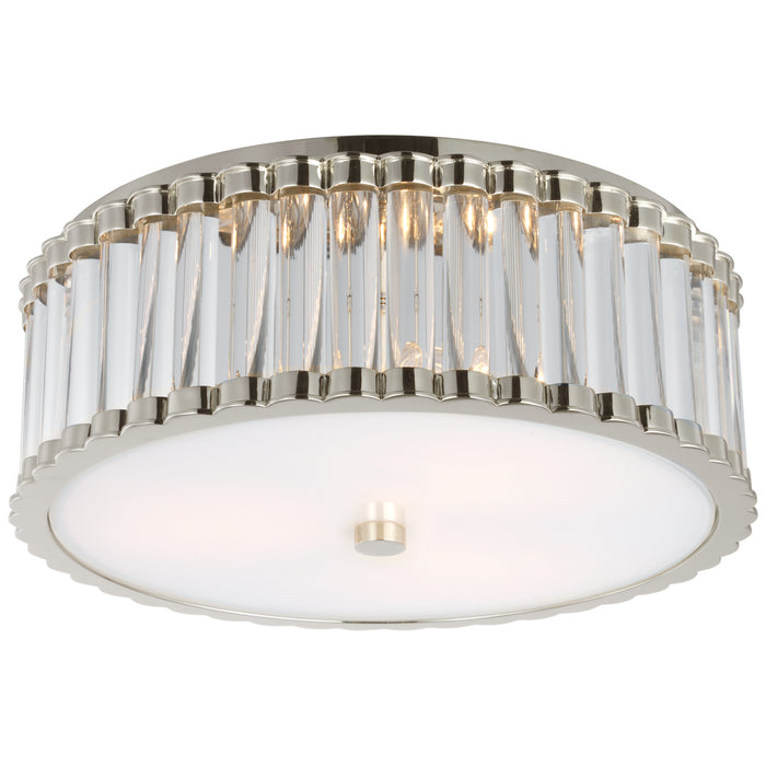 Kean LED Flush Mount in Polished Nickel