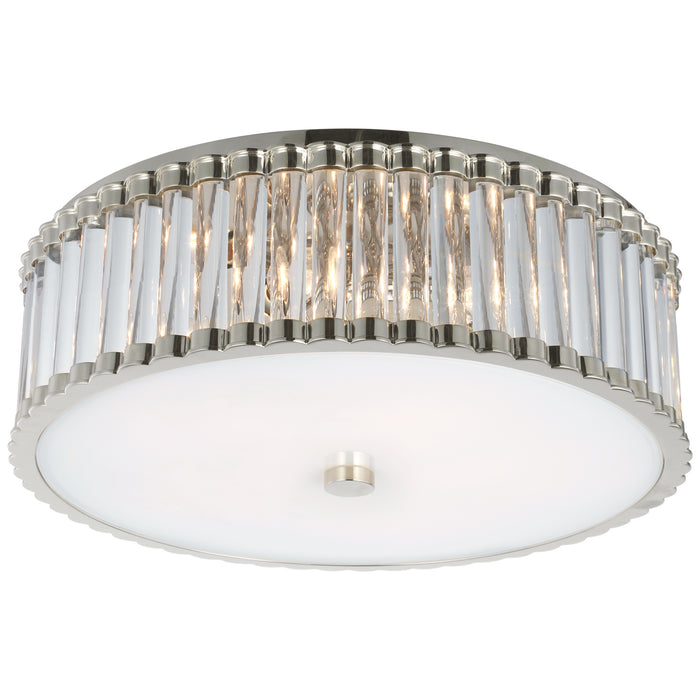 Kean LED Flush Mount in Polished Nickel