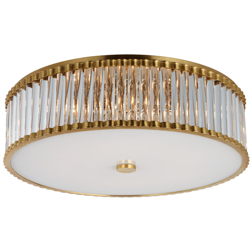 Kean LED Flush Mount in Hand-Rubbed Antique Brass