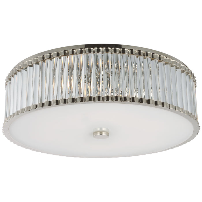 Kean LED Flush Mount in Polished Nickel