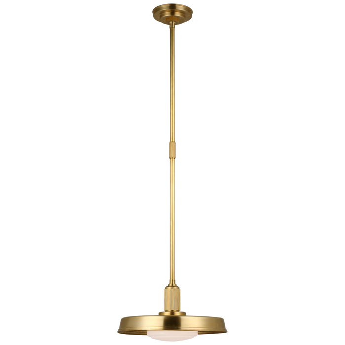 Ruhlmann LED Pendant in Antique-Burnished Brass