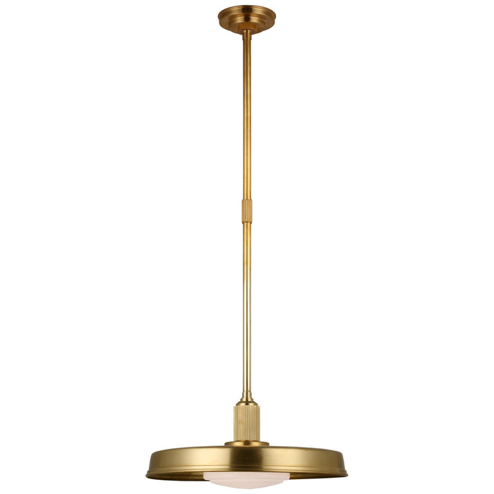 Ruhlmann LED Pendant in Antique-Burnished Brass