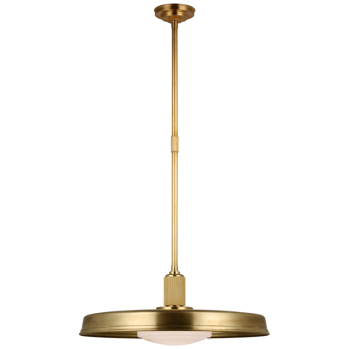 Ruhlmann LED Pendant in Antique-Burnished Brass