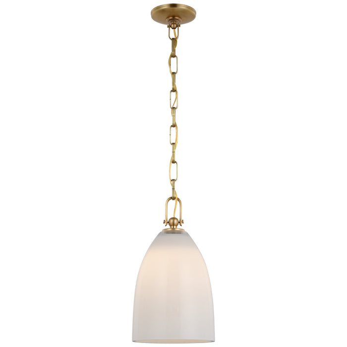 Andros LED Pendant in Antique-Burnished Brass