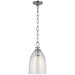 Andros LED Pendant in Polished Nickel