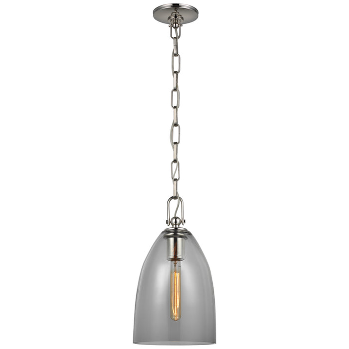 Andros LED Pendant in Polished Nickel