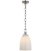 Andros LED Pendant in Polished Nickel