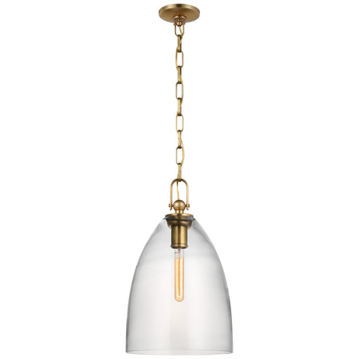 Andros LED Pendant in Antique-Burnished Brass