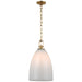 Andros LED Pendant in Antique-Burnished Brass