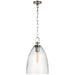 Andros LED Pendant in Polished Nickel