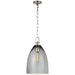 Andros LED Pendant in Polished Nickel