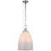 Andros LED Pendant in Polished Nickel