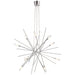 Stellar LED Chandelier in Polished Nickel