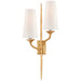 Iberia Two Light Wall Sconce in Antique Gold Leaf