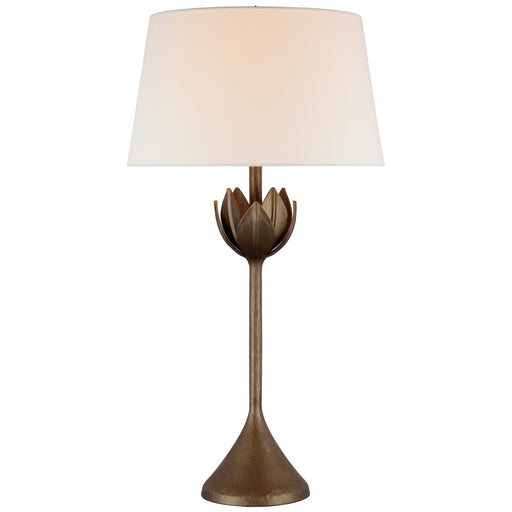 Alberto One Light Table Lamp in Antique Bronze Leaf