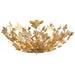 Farfalle LED Semi Flush Mount in Gild