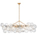 Talia LED Linear Chandelier in Gild