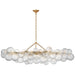 Talia LED Linear Chandelier in Gild