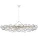 Talia LED Linear Chandelier in Plaster White