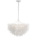 Vacarro LED Chandelier in Plaster White