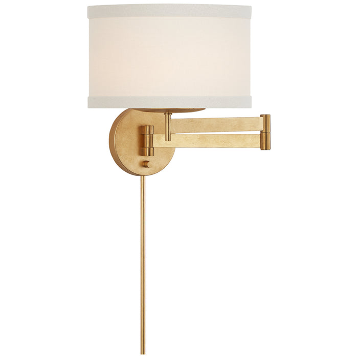 Walker One Light Swing Arm Wall Sconce in Gild