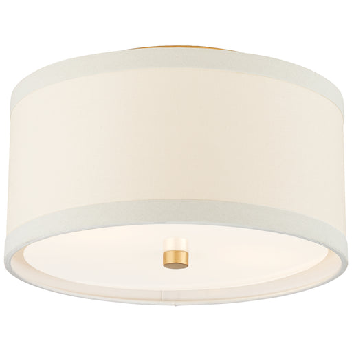 Walker Two Light Flush Mount in Gild