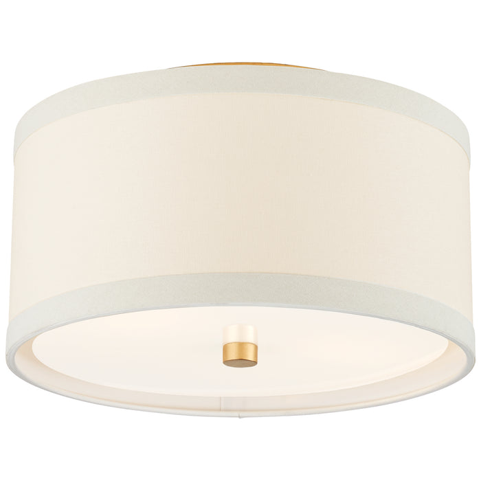 Walker Two Light Flush Mount in Gild