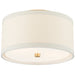 Walker Two Light Flush Mount in Gild