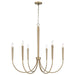 Capital Lighting Holden 6-Light Chandelier in Aged Brass (445961AD)